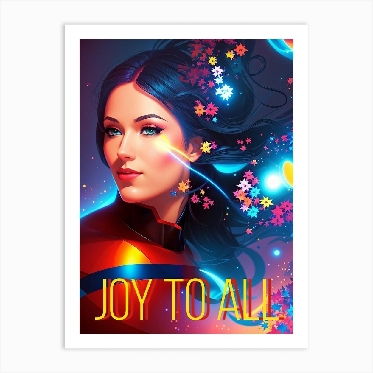 Joy To All Art Print by Fantasy Creations Fy