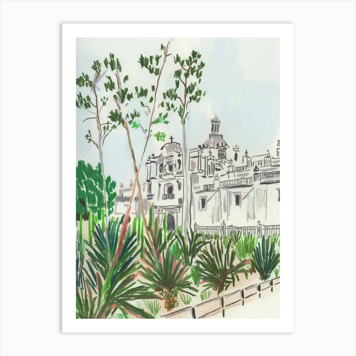 Mexico City Art Print by Maggie Cowles Fy