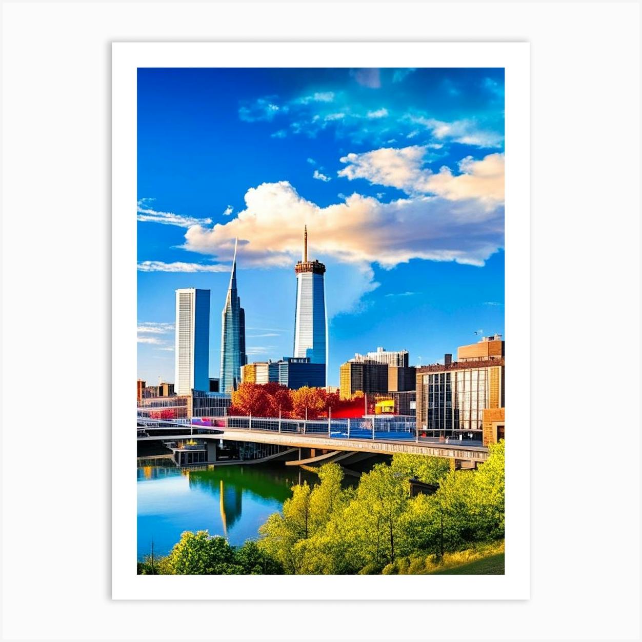 Nashville 1 Photography Art Print by US Cityscapes - Fy