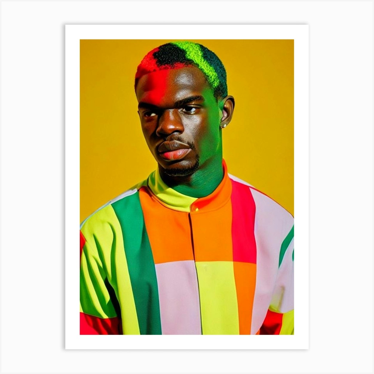 Sheck Wes Colourful Pop Art Art Print by The Music Lab - Fy