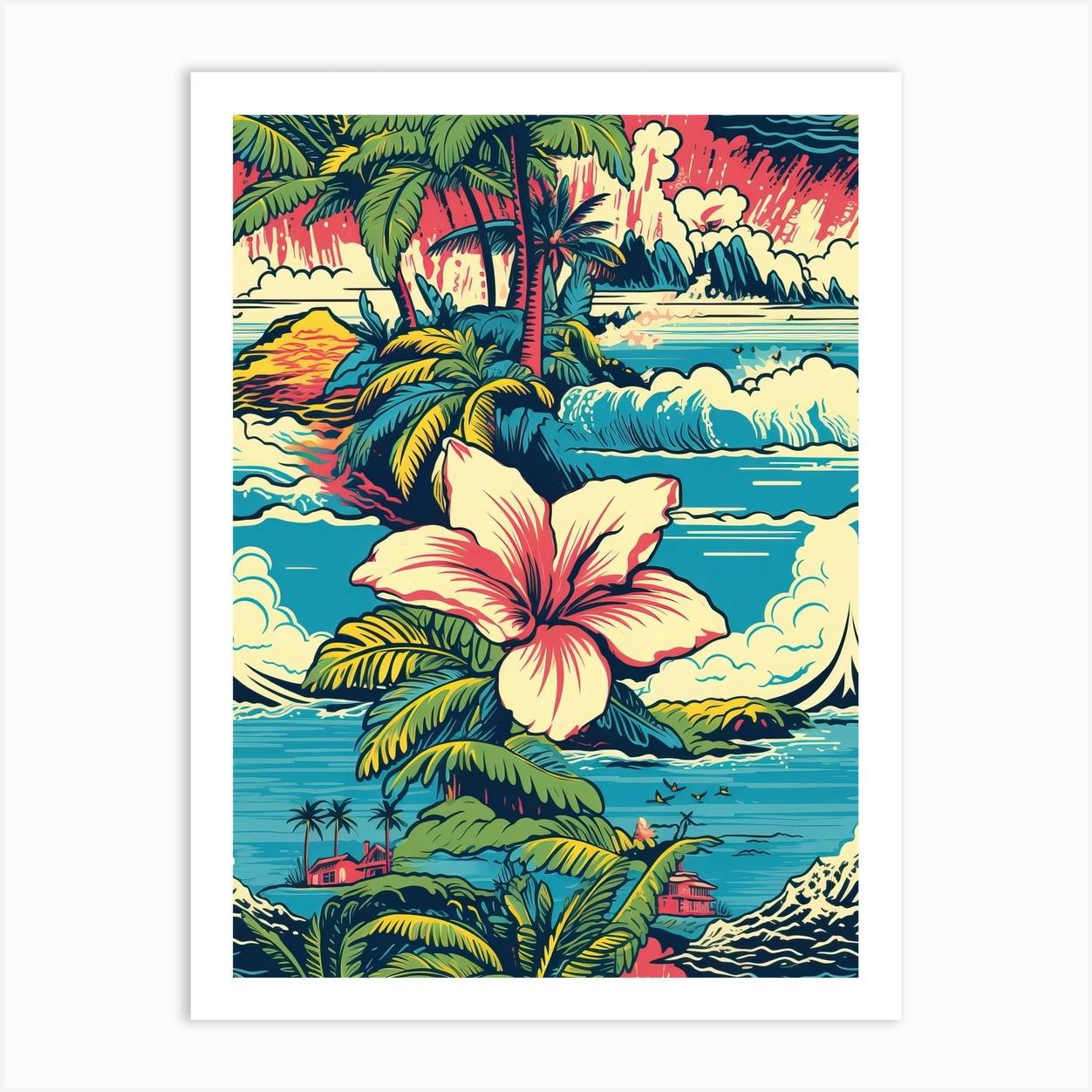 Maui hot Hawaii Print.