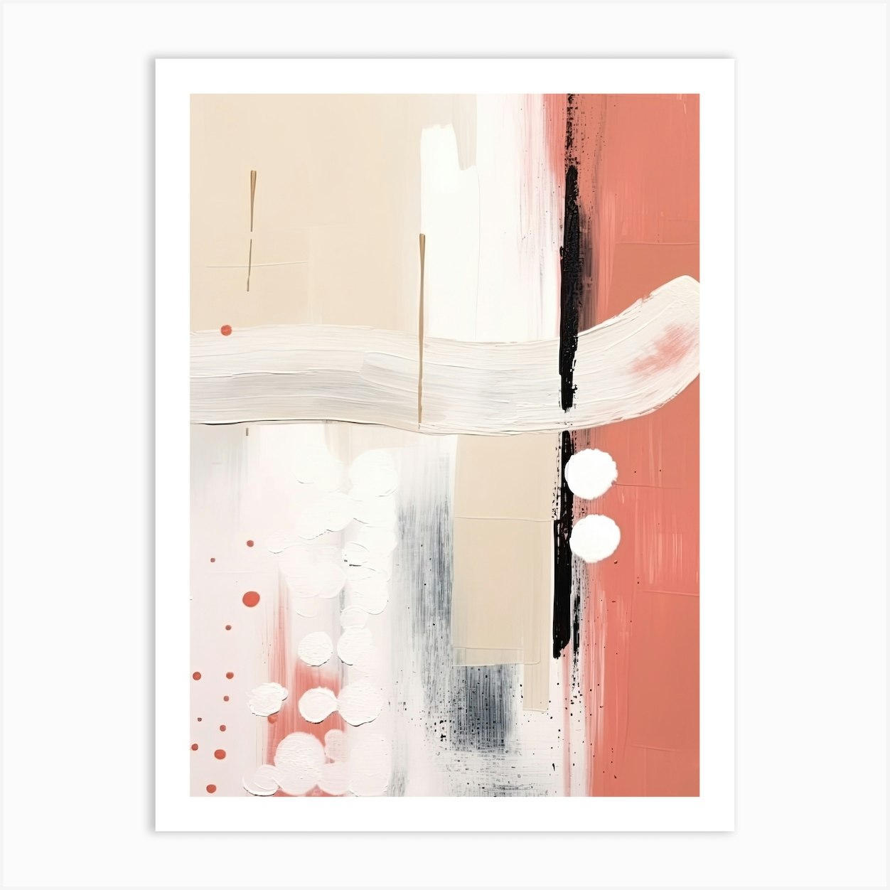 Abstract Art, Chicago, 1960 1 Art Print by Abstract Art Expressions Fy