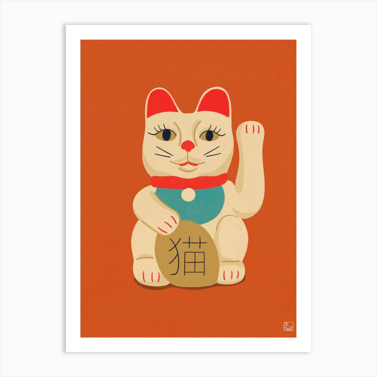 Maneki neko art discount