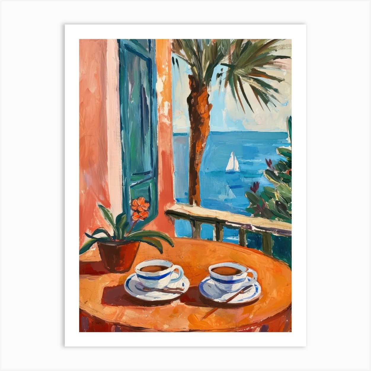 Florence Espresso Made In Italy 1 Art Print by MedArt Fy