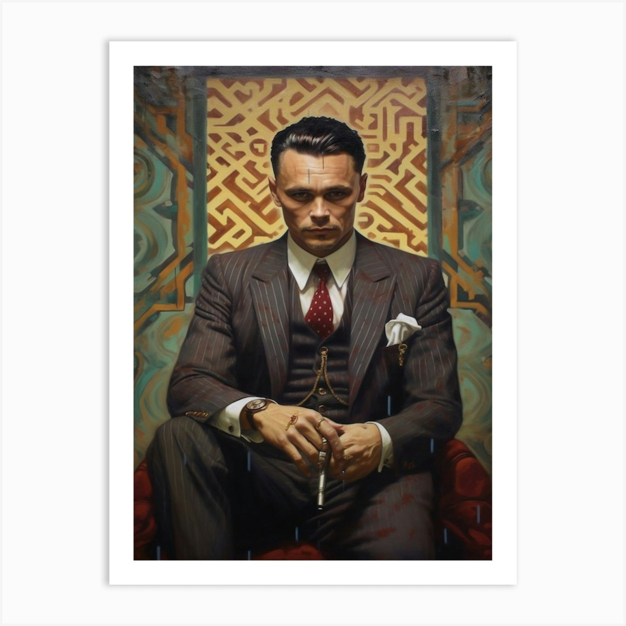 Gangster Art John Dillinger Public Enemy No 1 7 Art Print by Print Cult ...