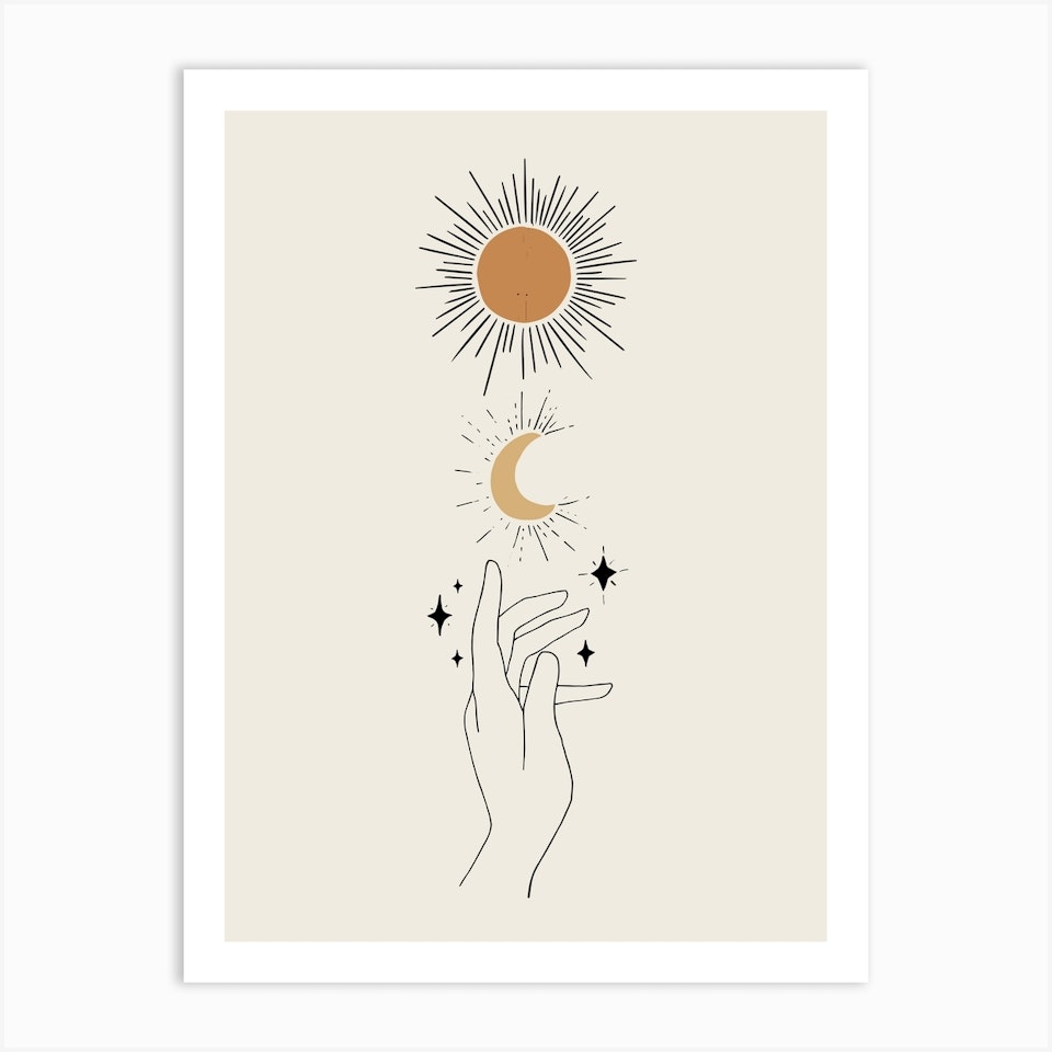 Hands Celestial Finger Pointing Light Canvas Print by Planeta444 - Fy