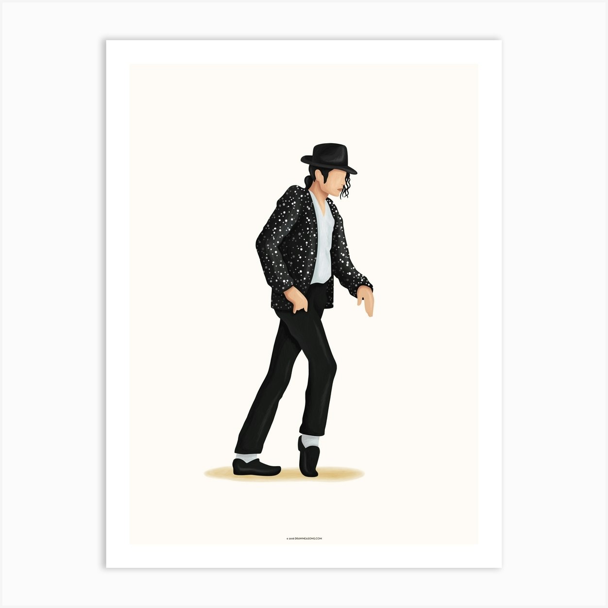 Michael Jackson Moonwalk Art Print by Nour Tohme - Fy