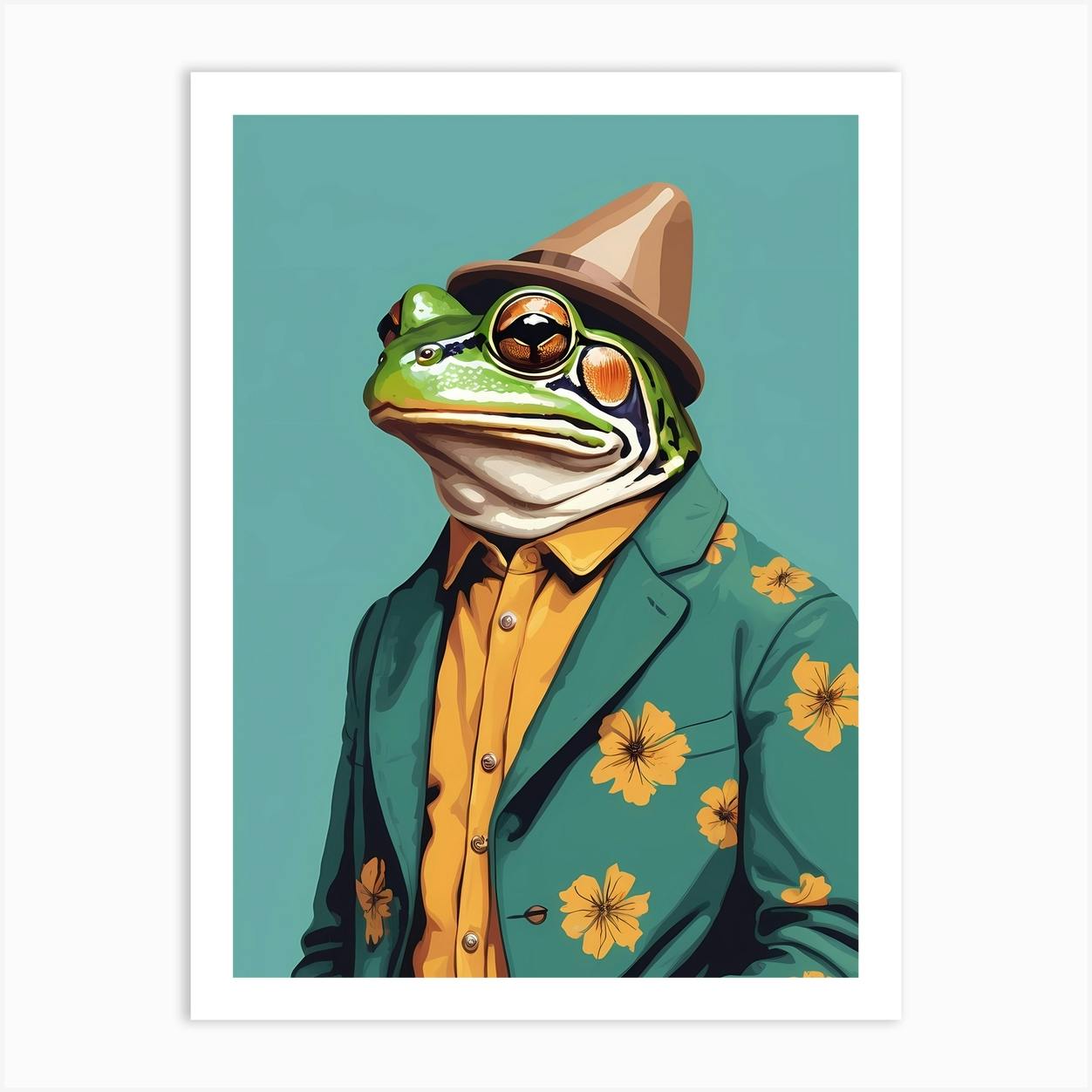 Frog In A Suit 28 Art Print By 1xMerch Fy   C94e426d 2ed0 4ccb Bbf1 Ecab665d79c5 