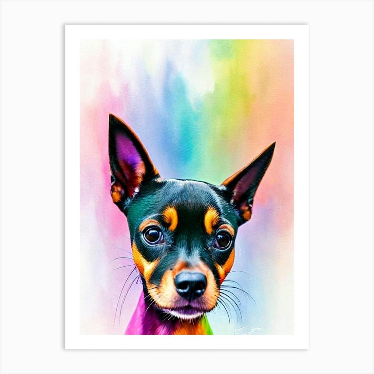 Miniature hot sale pinscher art