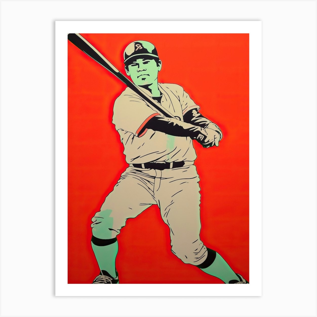 Baseball Pop Art 1 Art Print by SportsArt Masters - Fy