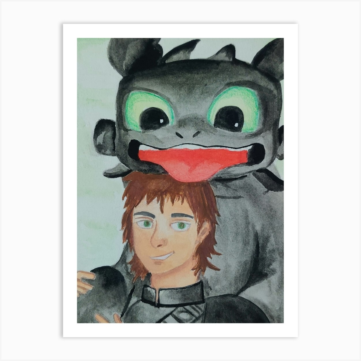 How To Train Your Dragon Art Print by Alka K Fy