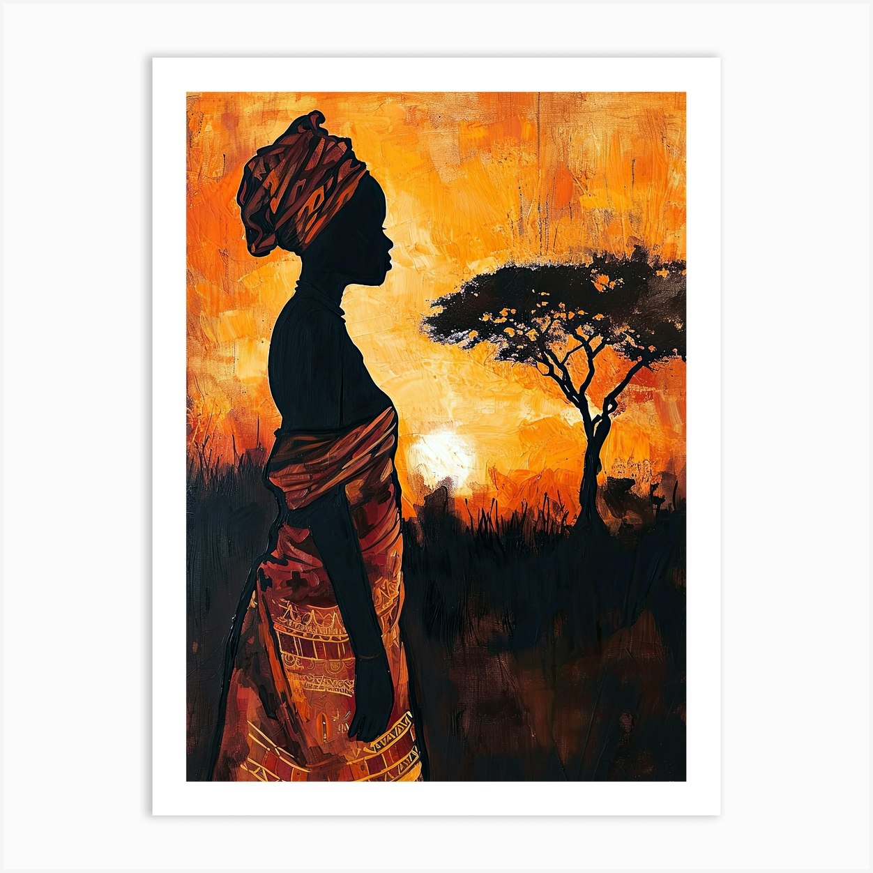 The African Woman A Boho Reverberation Art Print By Art Syndicate Fy The African Woman A Boho Reverberation Art Print By Art Syndicate Fy