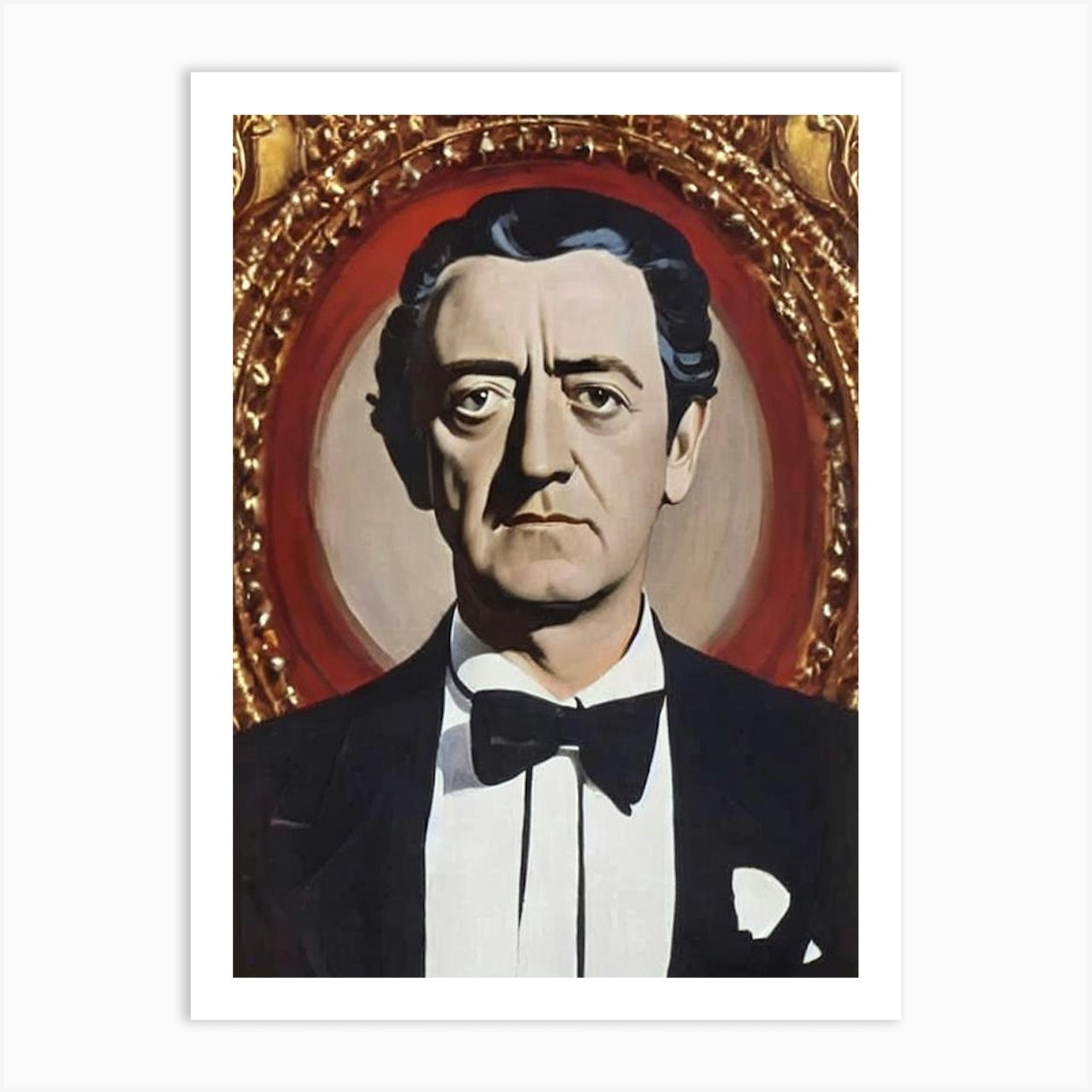 Alec Guinness Illustration Movies Art Print by Lights Camera Action - Fy