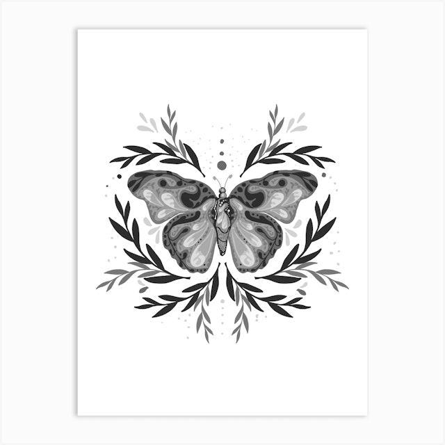 Mystic Butterfly Canvas Print by Mitalim Designs - Fy