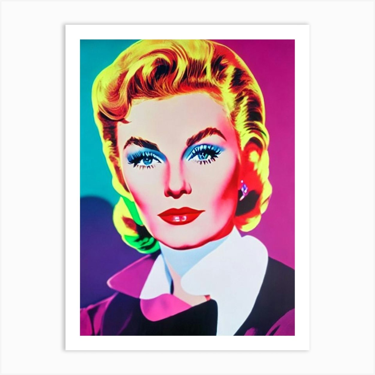 Kim Novak Pop Movies Art Movies Art Print by Lights Camera Action - Fy