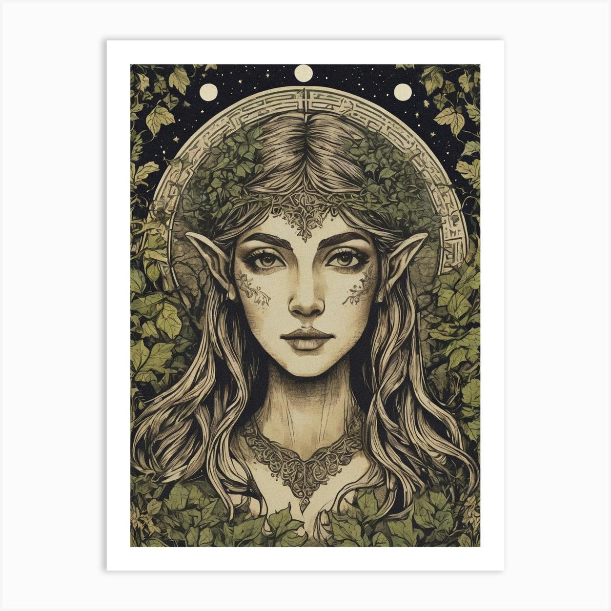 Store Queen of the Forest, print on wood