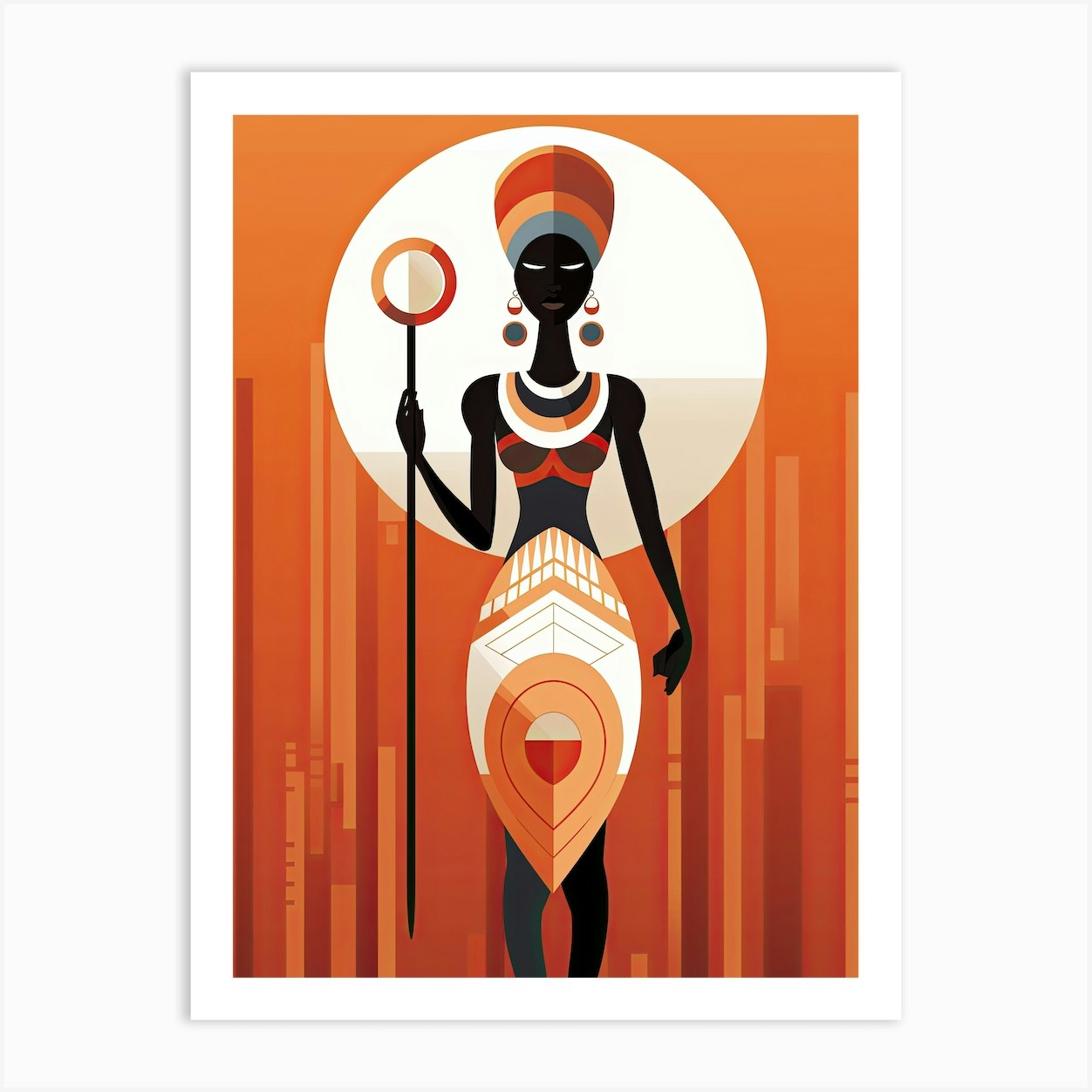 Africa Tribe Minimalism: Embracing Tribal Traditions Art Print by Art ...