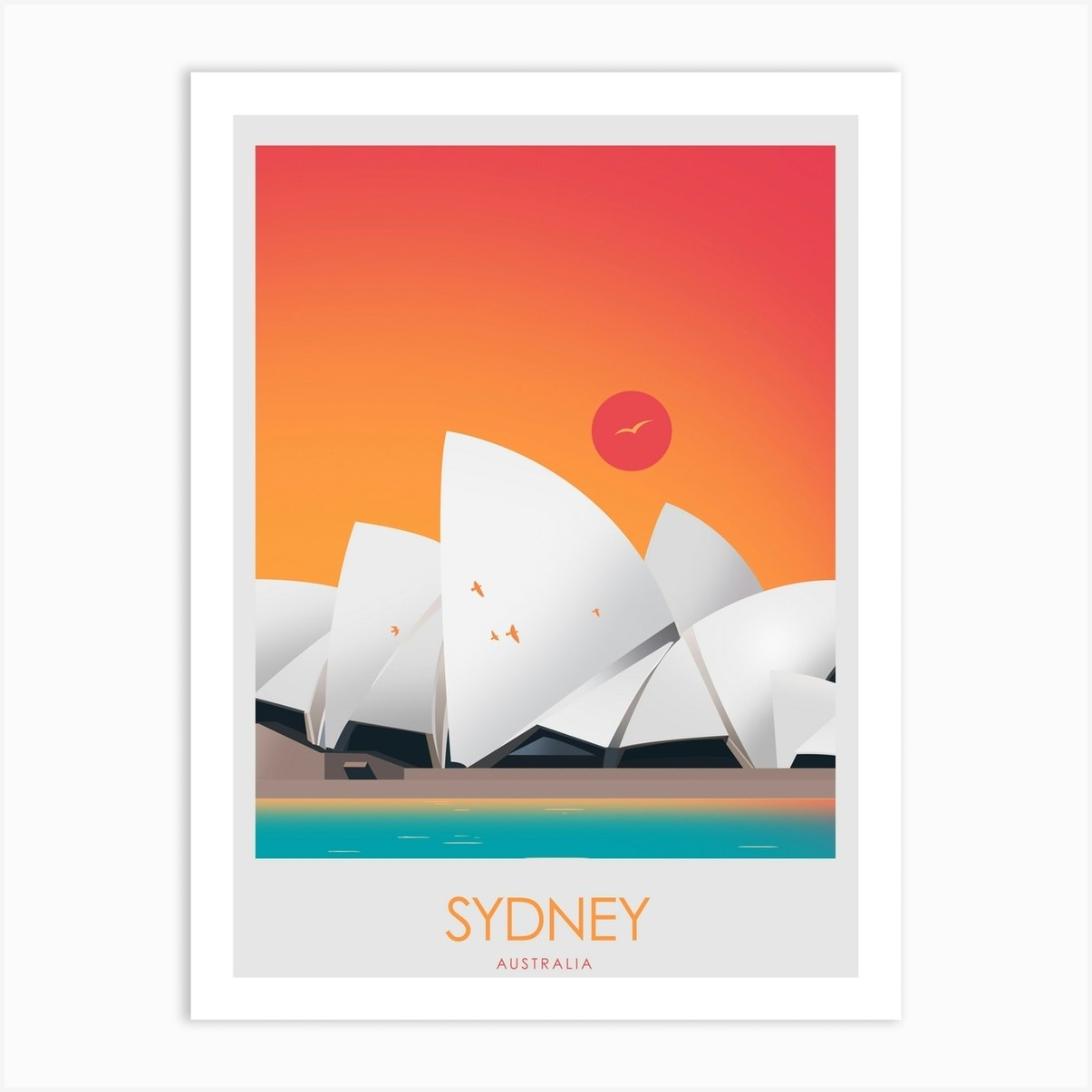 Sydney Australia Art Print By Studio Inception - Fy