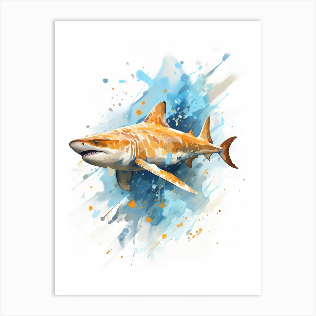 Shark selling prints