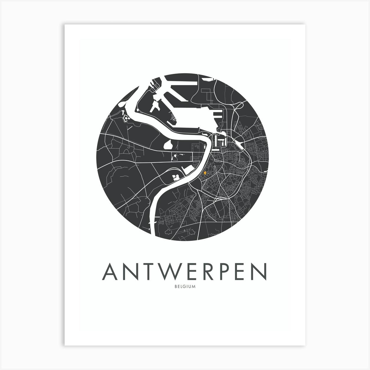 Antwerp in Black by emerybloom Art Print by Emerybloom Fy