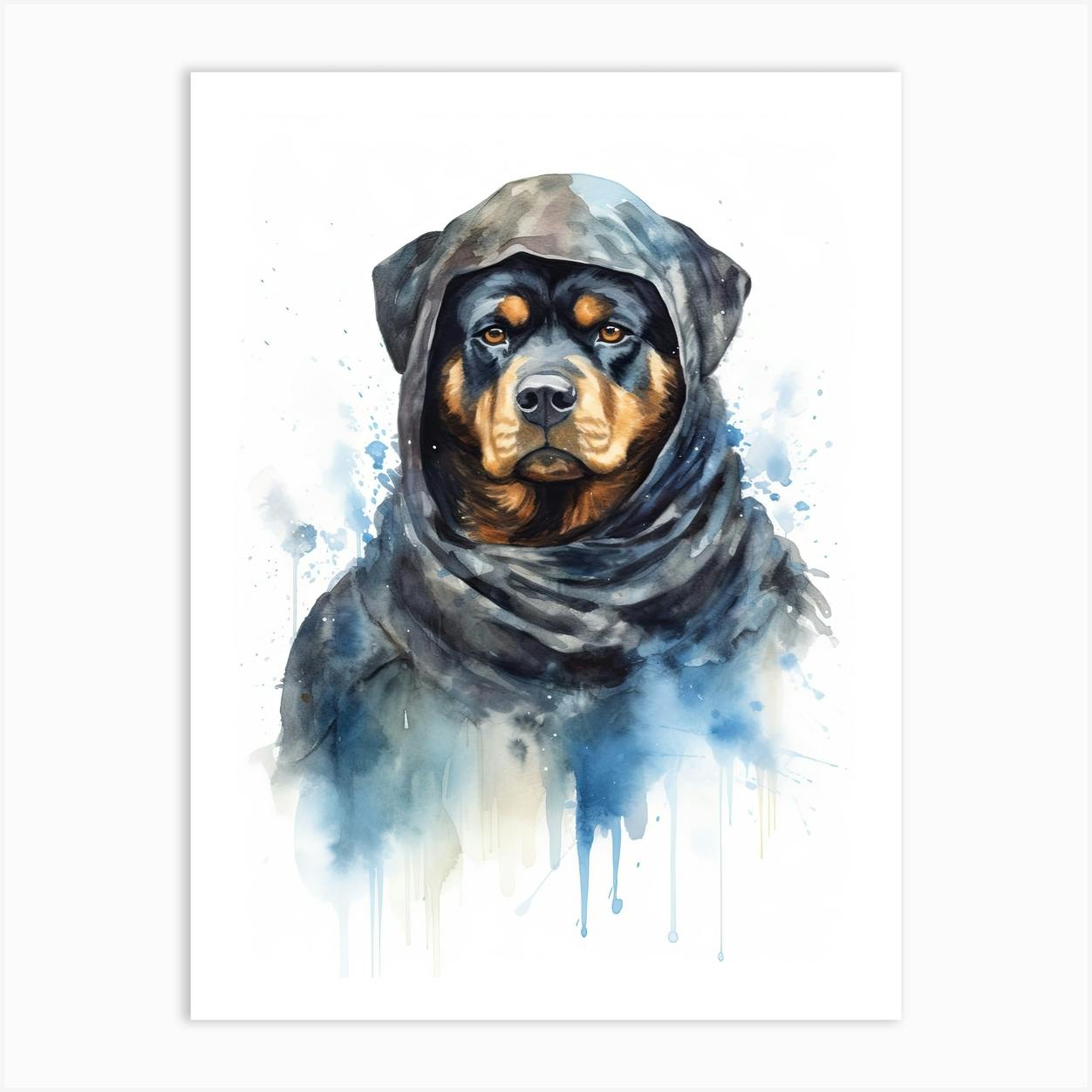 Rottweiler art hot sale