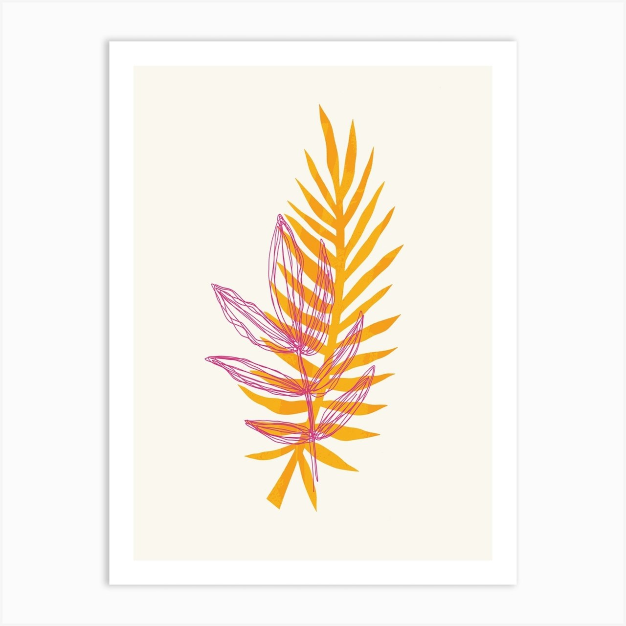 Yellow Leaf Canvas Print by Leisha A Designs - Fy