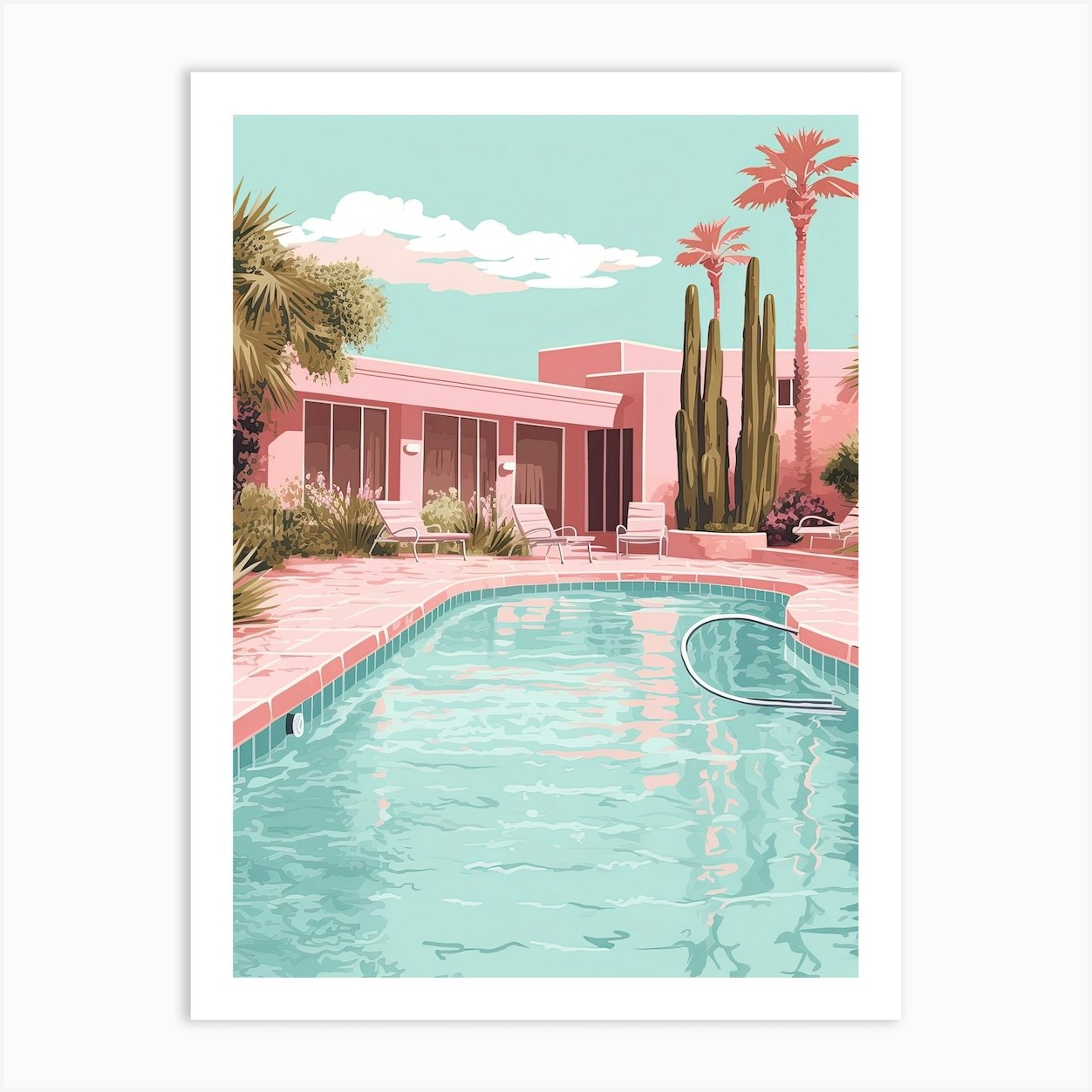 Pink Miami Kitsch 4 Art Print by Bubblegum Kitsch - Fy