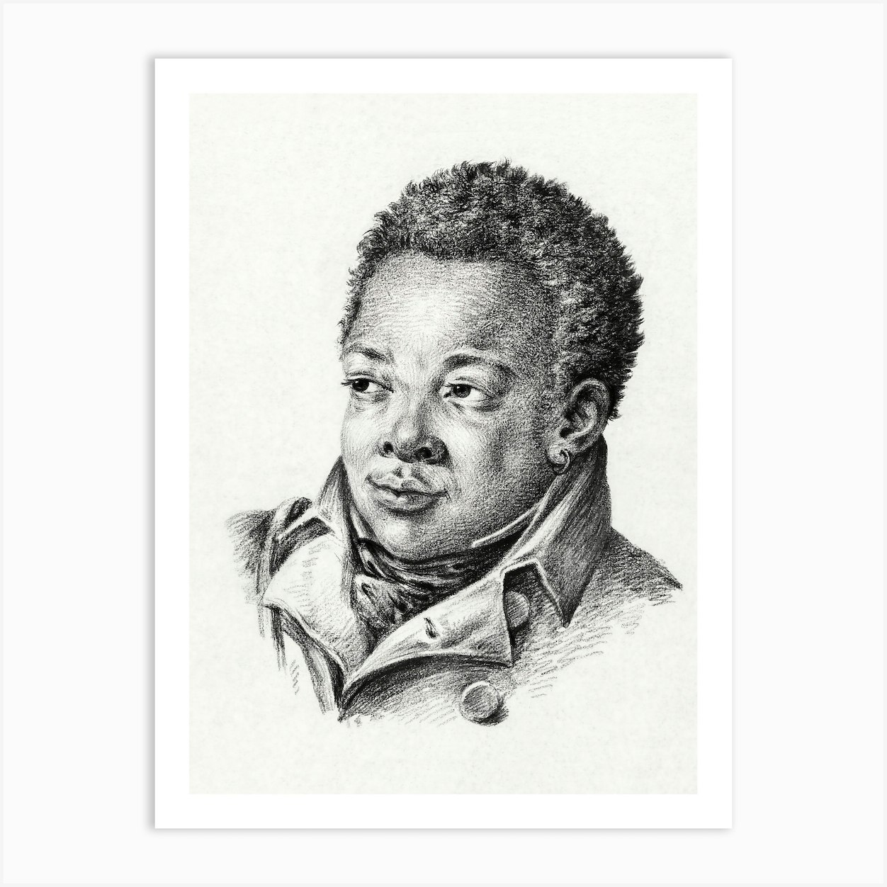 Jean Bernard, Portrait Of A Black Man Art Print by Fy! Classic Art ...