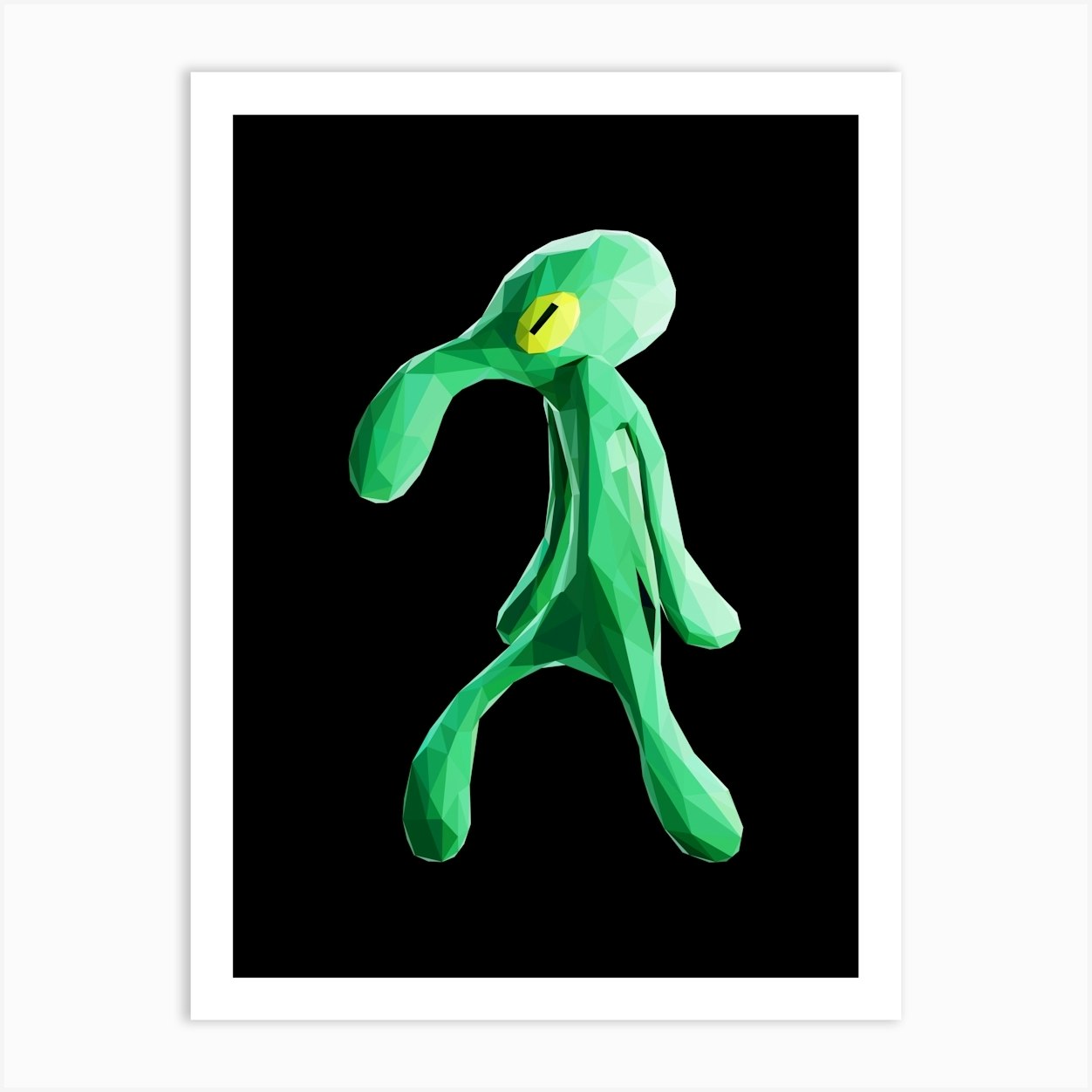 bold brush meme Art Print by Magnificent Fy