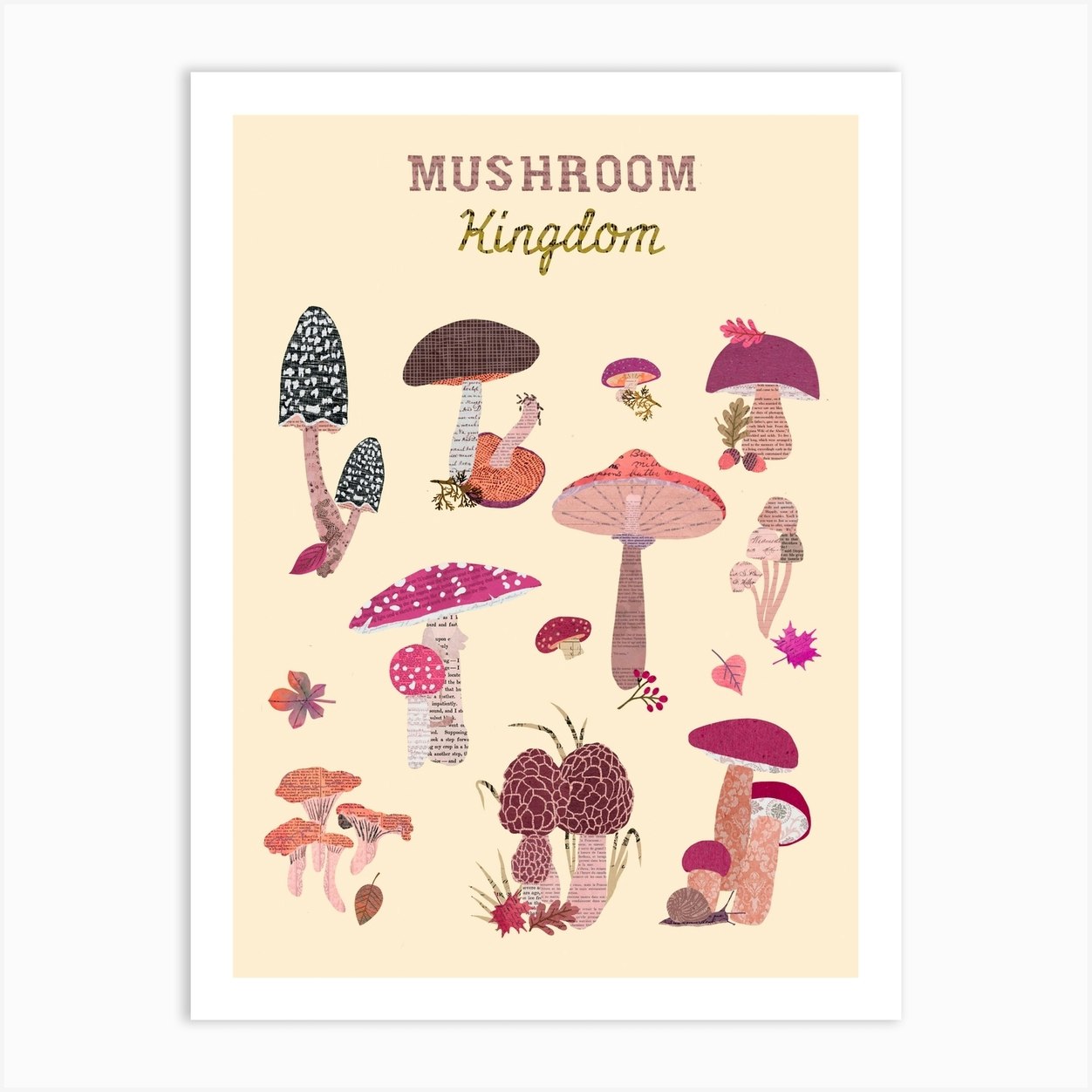 Mushroom Kingdom Art Print by Taika Tori Fy