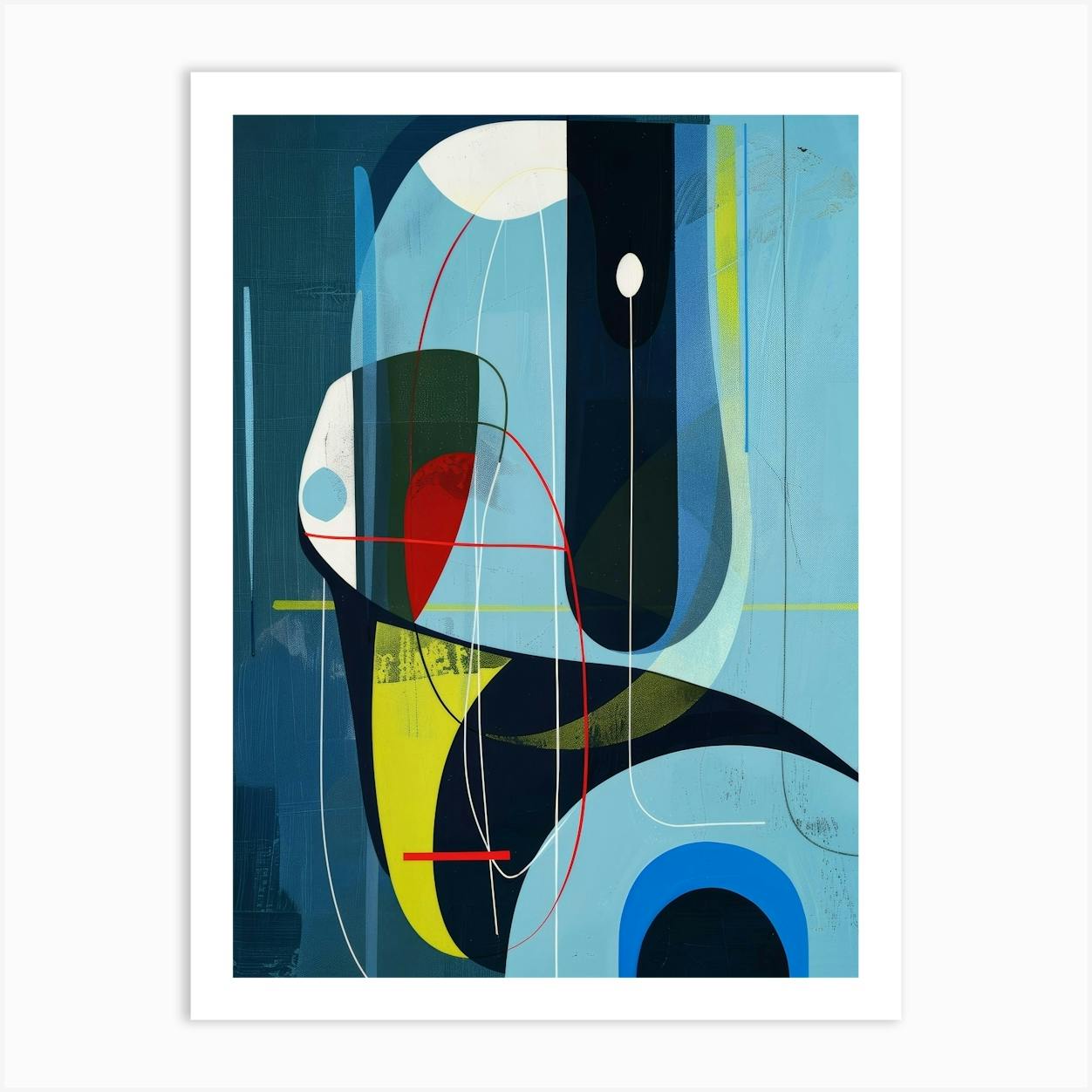 Abstract Painting 1992 Art Print by Moving Clouds Art - Fy