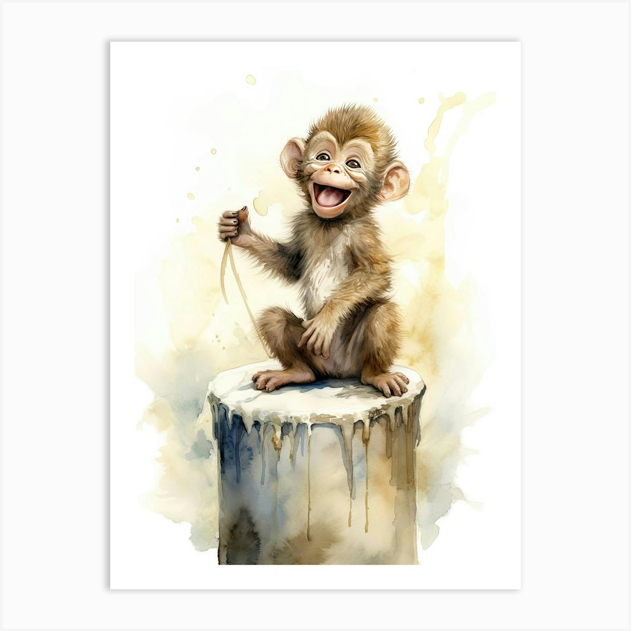 Monkey painting deals