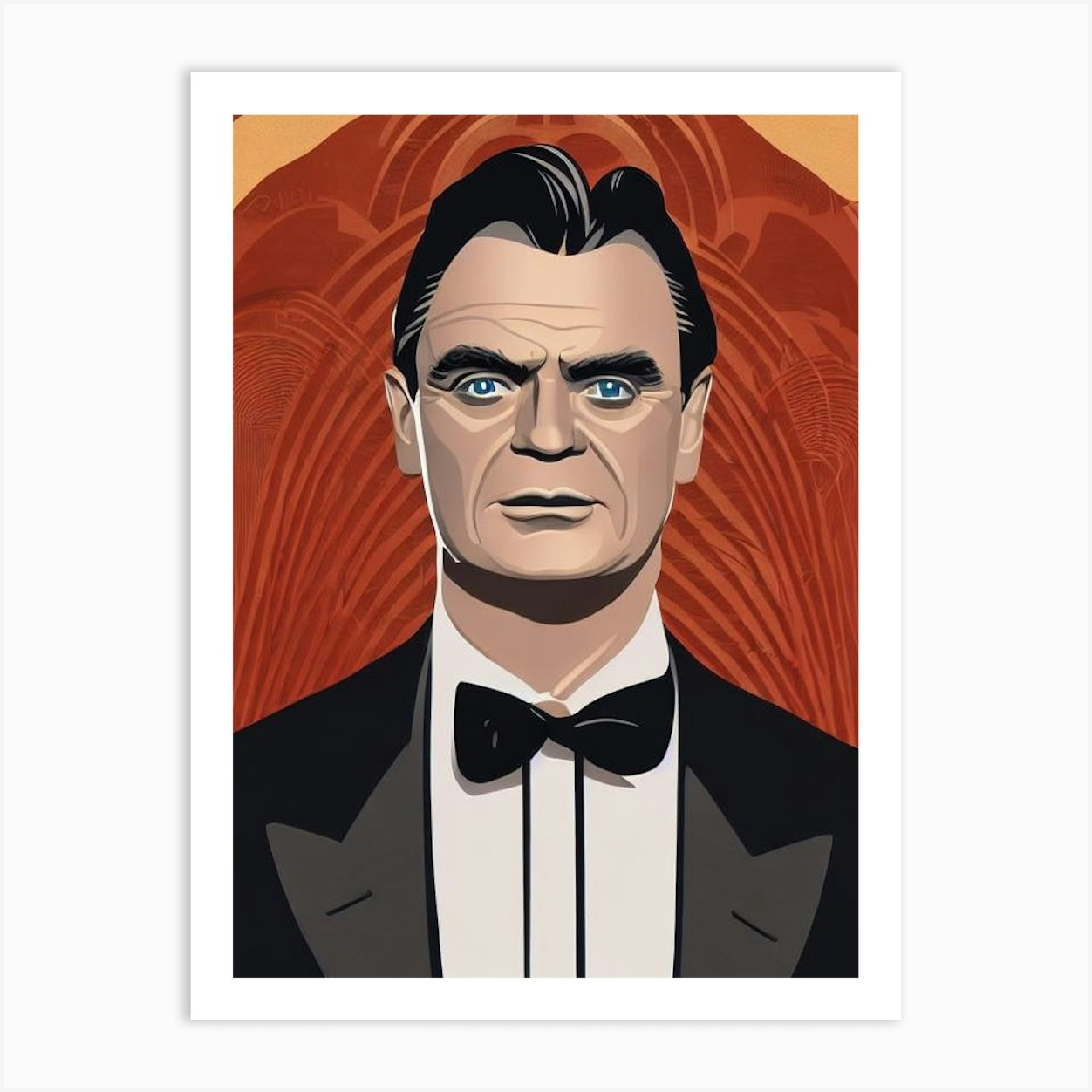 James Cagney Illustration Movies Art Print By Lights Camera Action - Fy