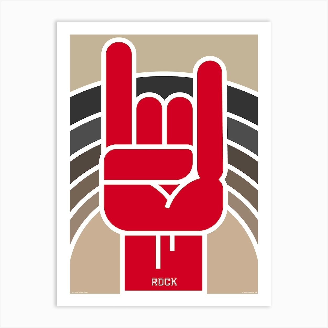 Rock! Art Print by Tony Follano Fy
