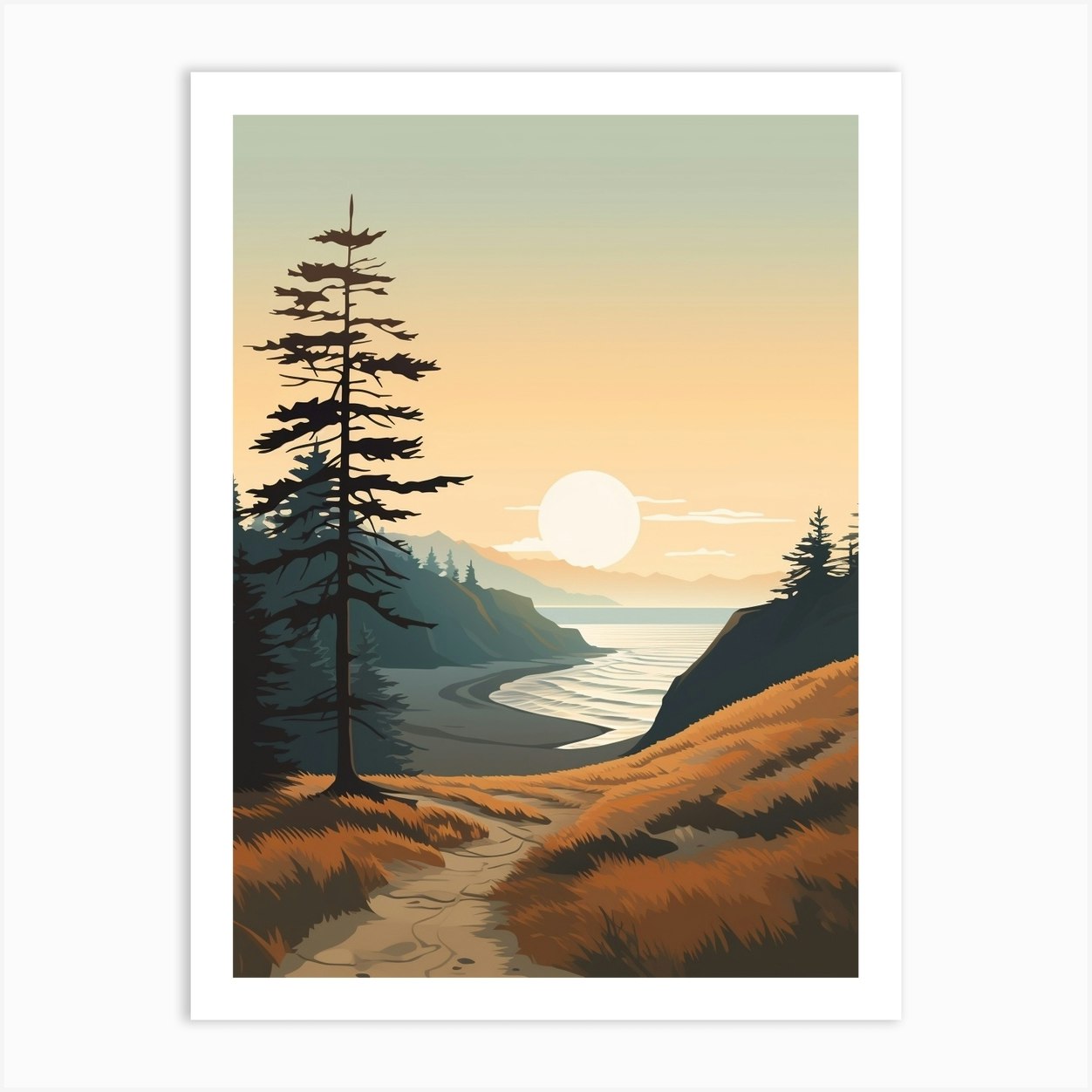 Juan De Fuca Marine Trail Canada 1 Hiking Trail Landscape Art Print by ...