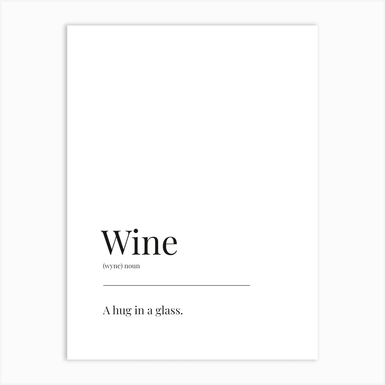 Wine Definition Art Print by Paigaam Studio Fy