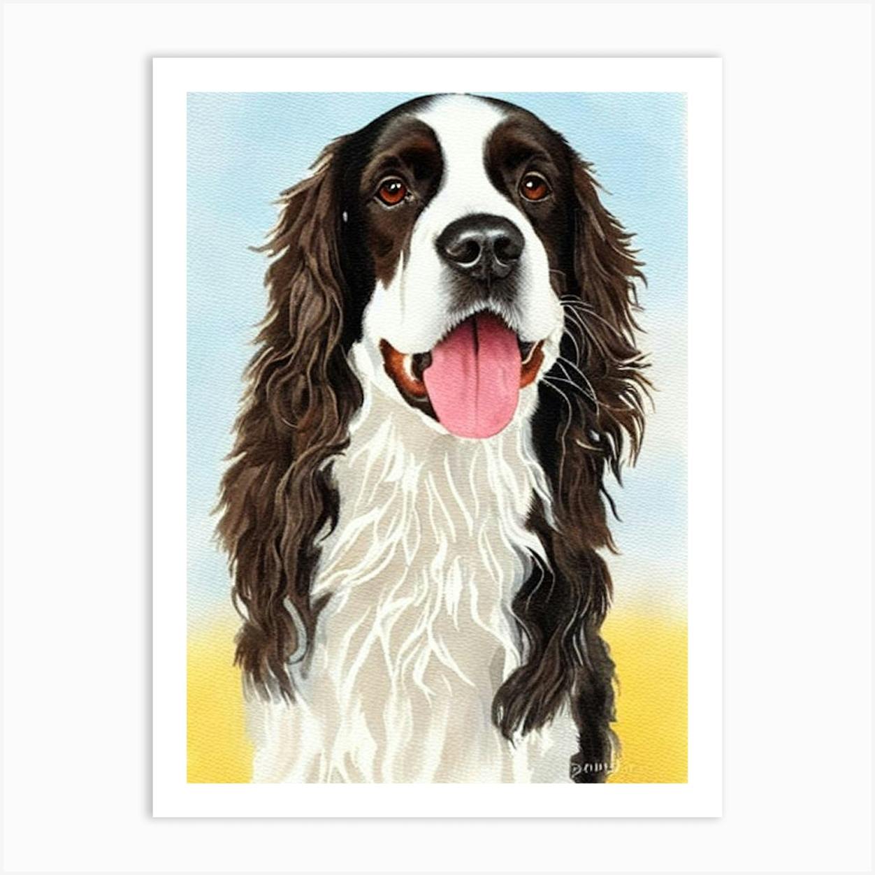 Springer spaniel hot sale art