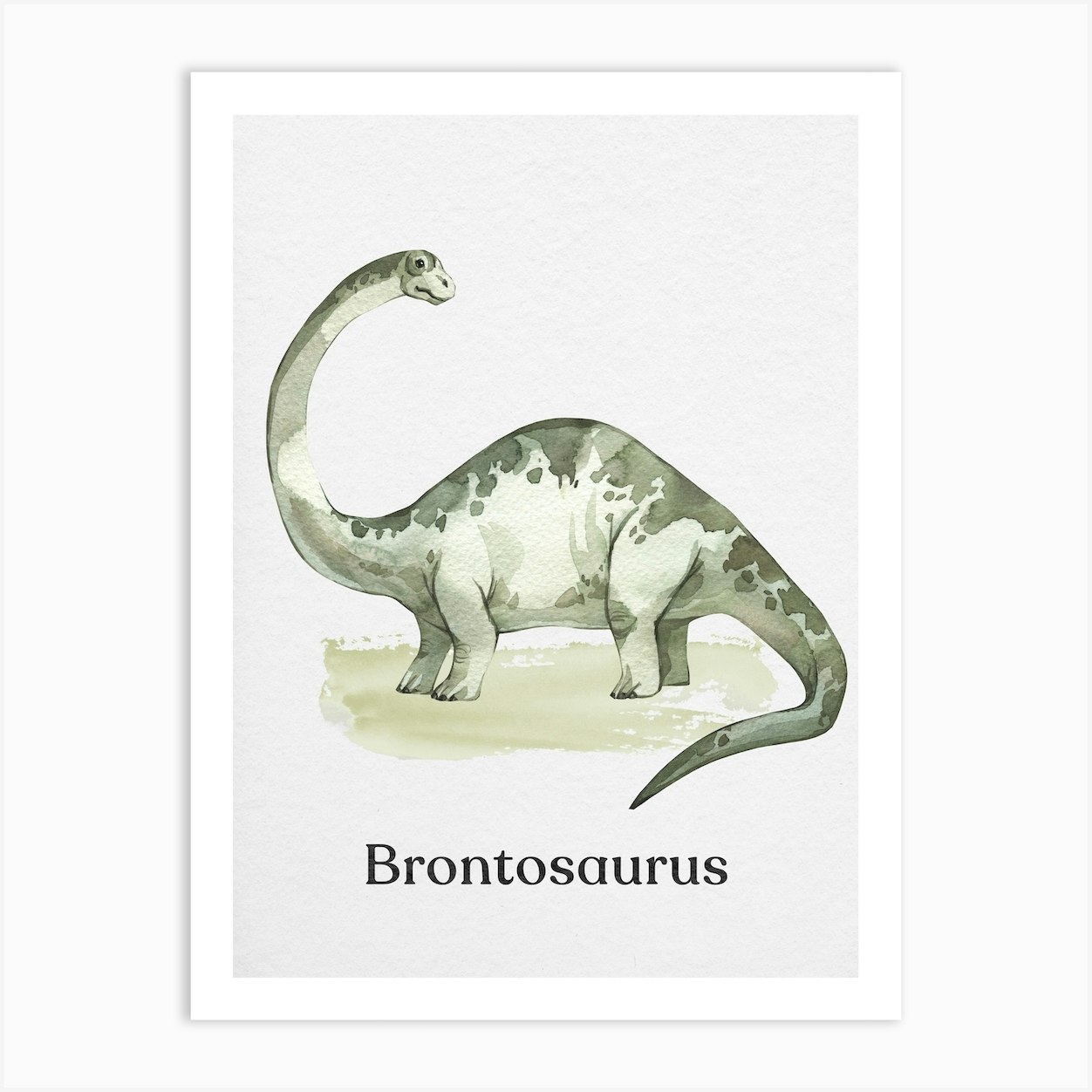 Brontosaurus Art Print by Gal Design - Fy