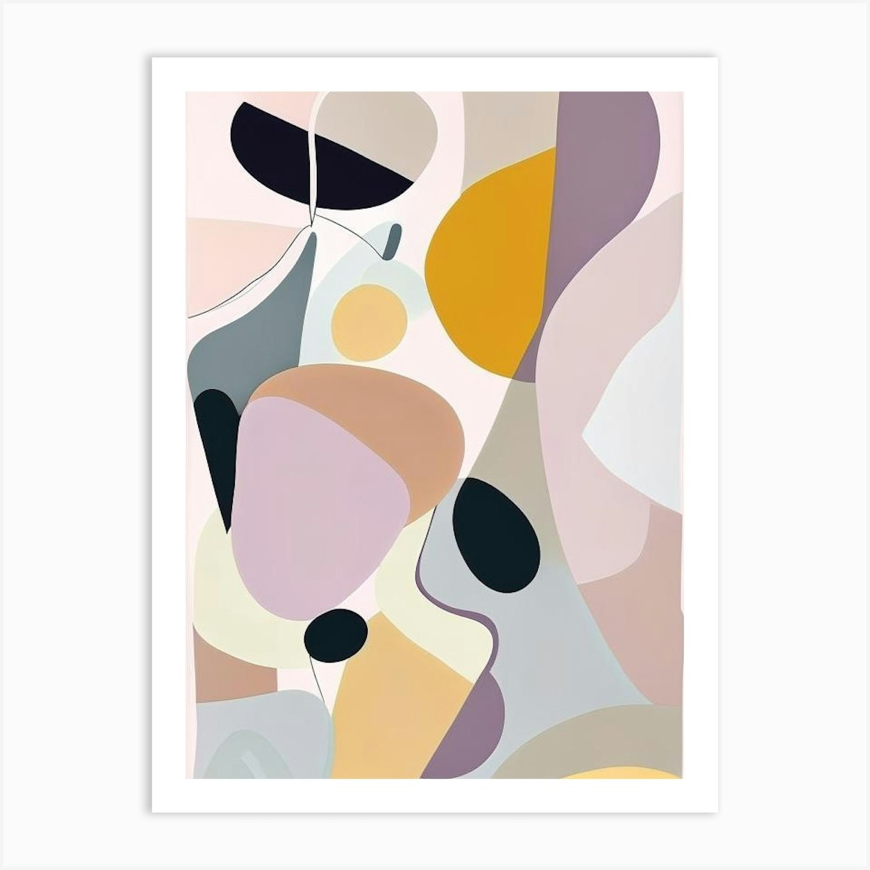 Abtract Surface Musted Pastels Art Print By House Of Abstract - Fy