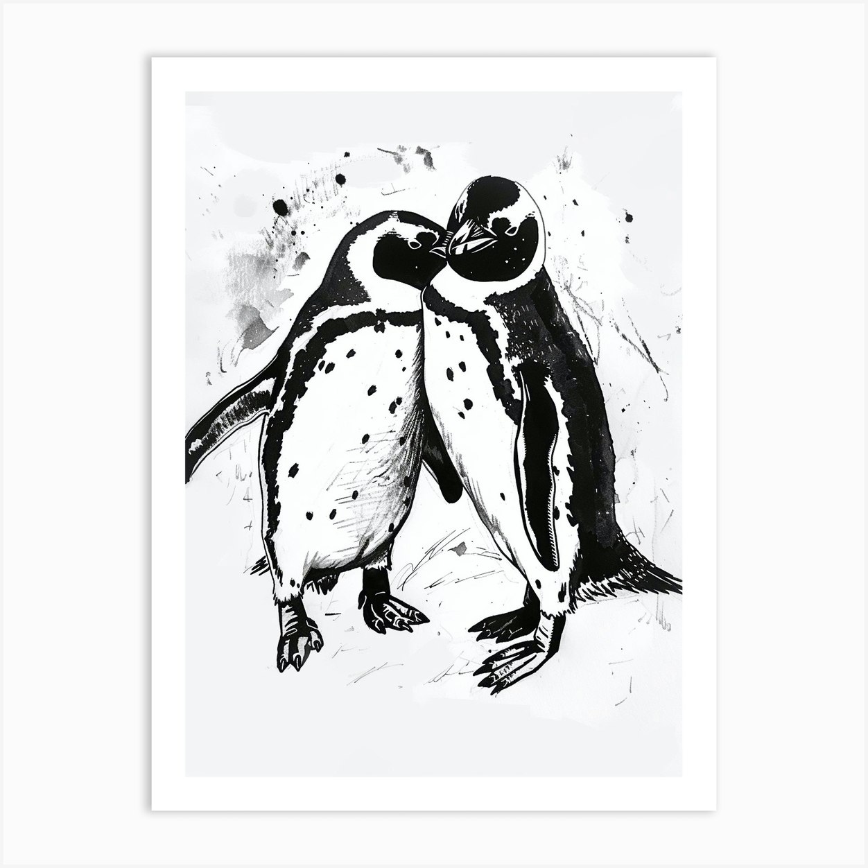 King Penguin Huddling For Warmth 4 Art Print by Energy of the Sea - Fy