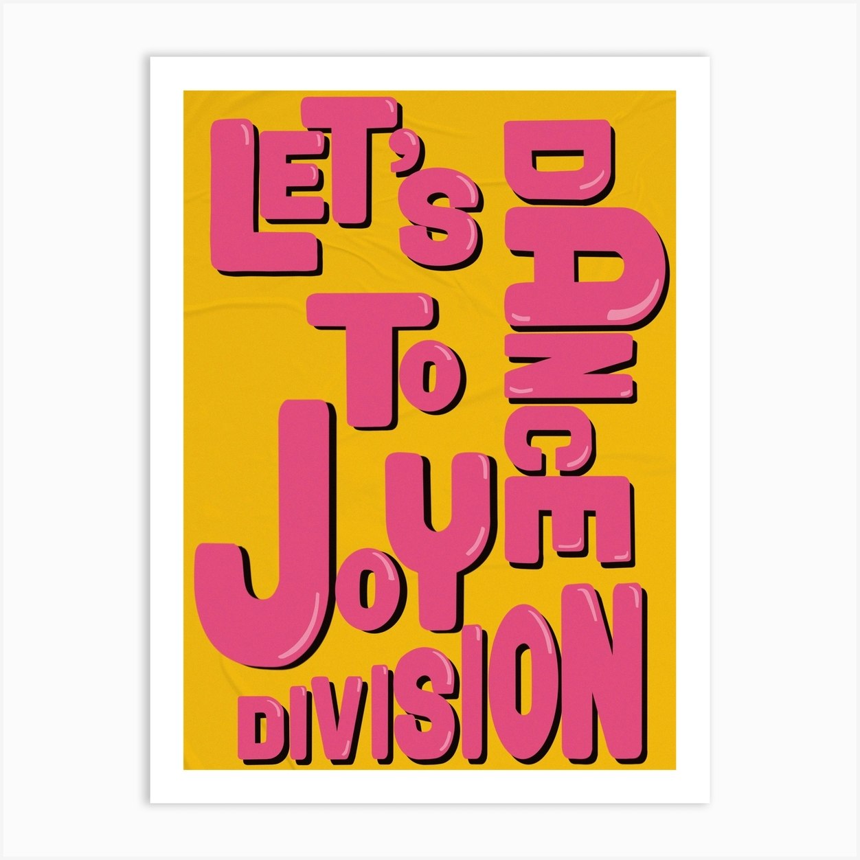 Lets Dance To Joy Division, The Wombats Art Print by Twisted Rebel