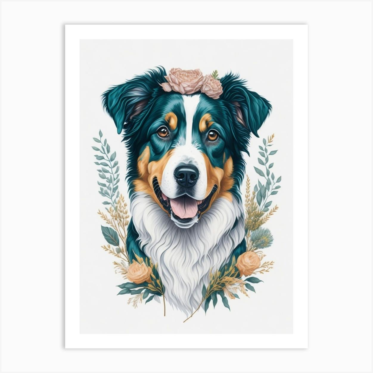 Australian shepherd hot sale art