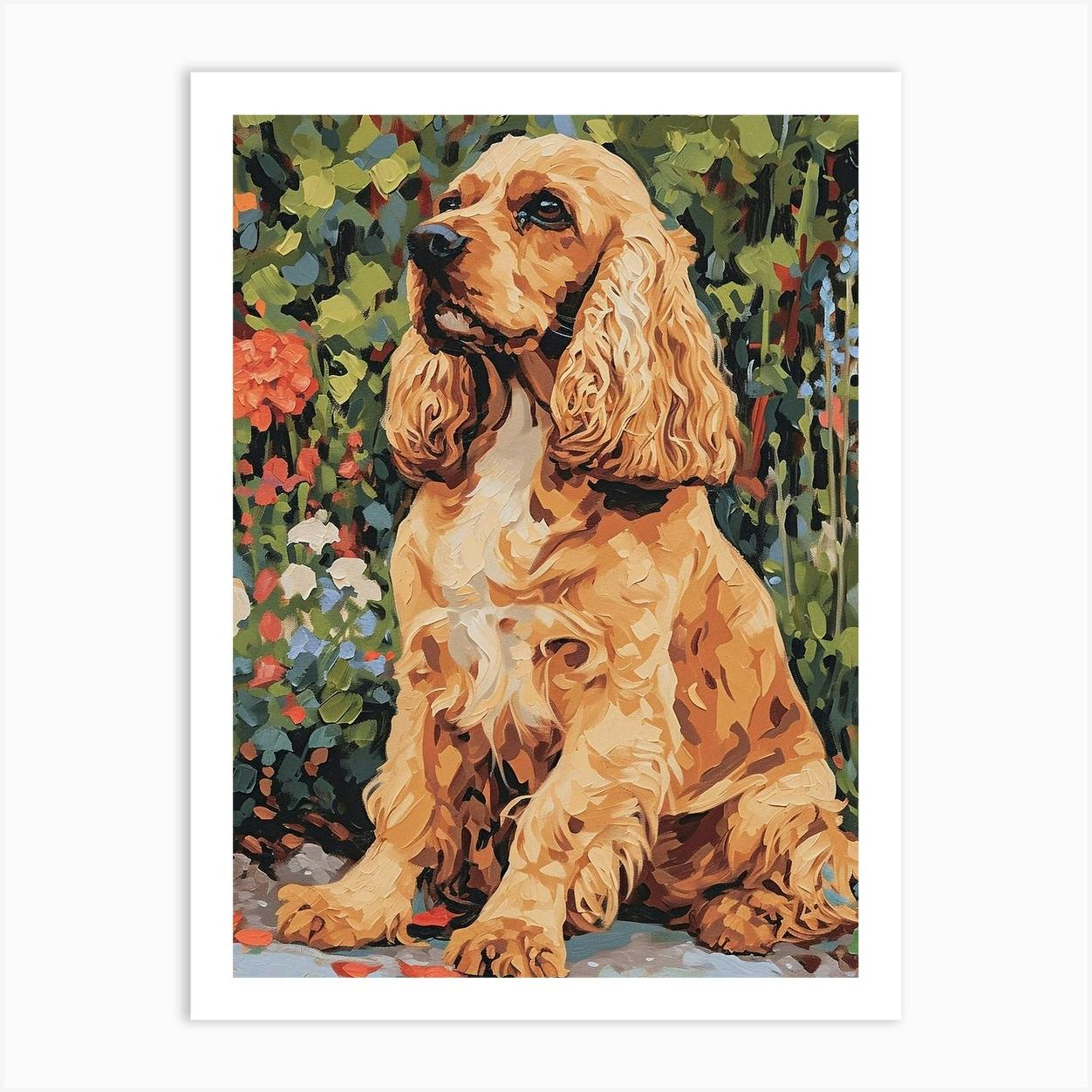 Cocker spaniel hot sale painting