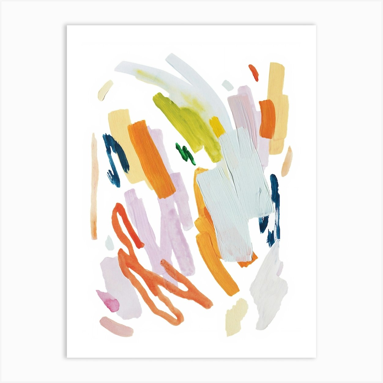 Colour Wave Abstract Art Print by Riley Wallis - Fy