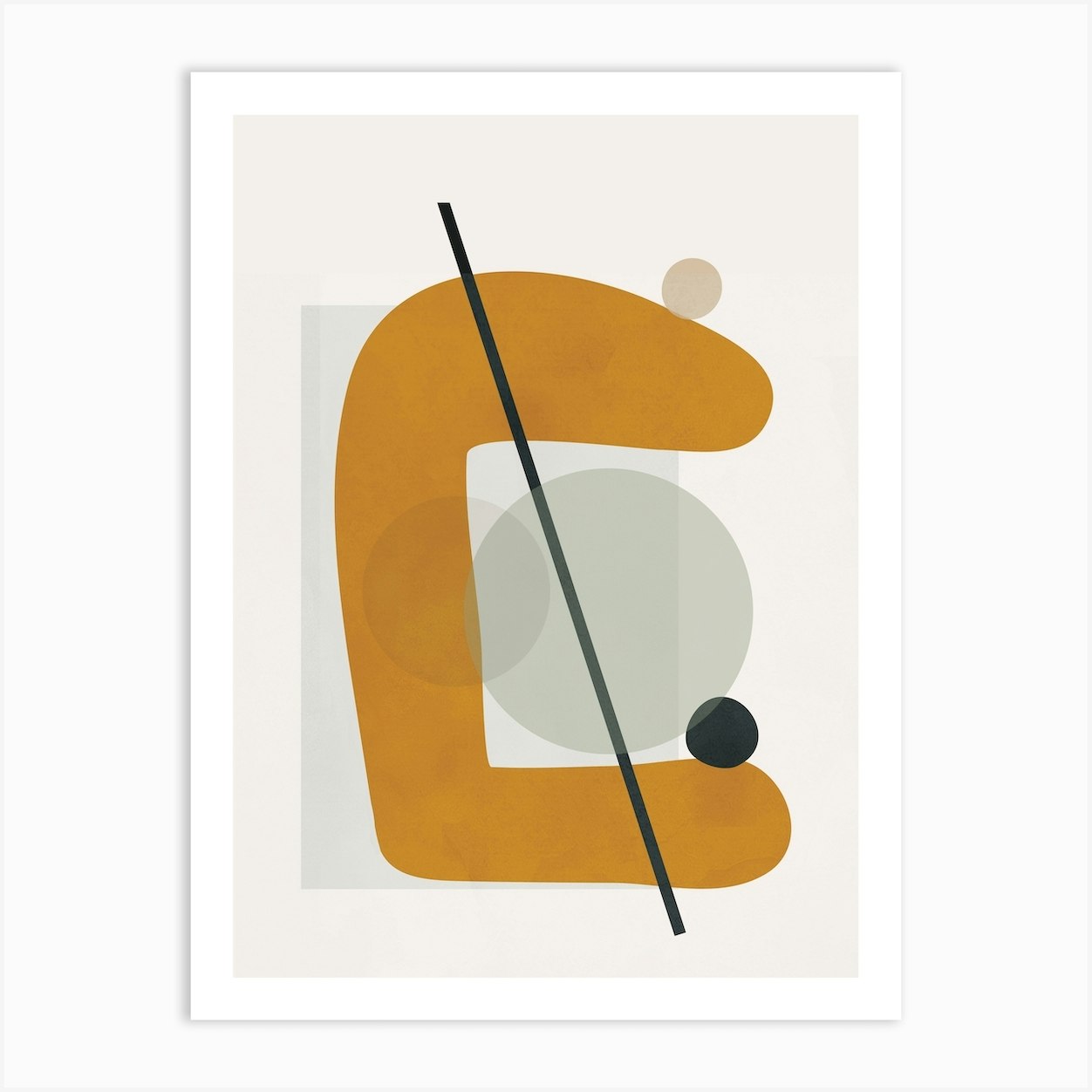 Abstract Shapes No 2 Art Print by City Art - Fy