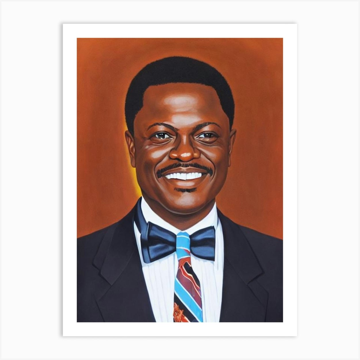 Bernie Mac Illustration Art Print by Lights Camera Action - Fy