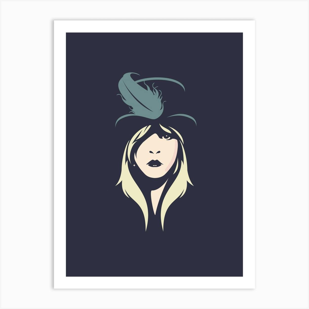 Stevie Nicks Hallway Art Print by Bruno Morphet Fy