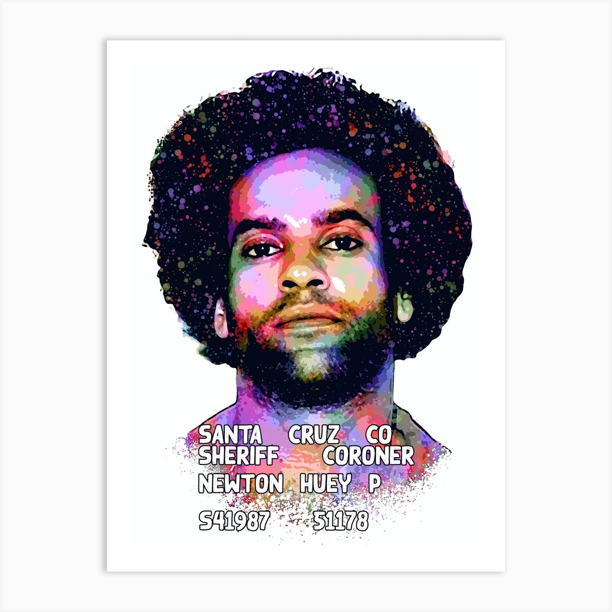 Newton Splash Colorful Art Art Print by Andika Bahtiar Fy