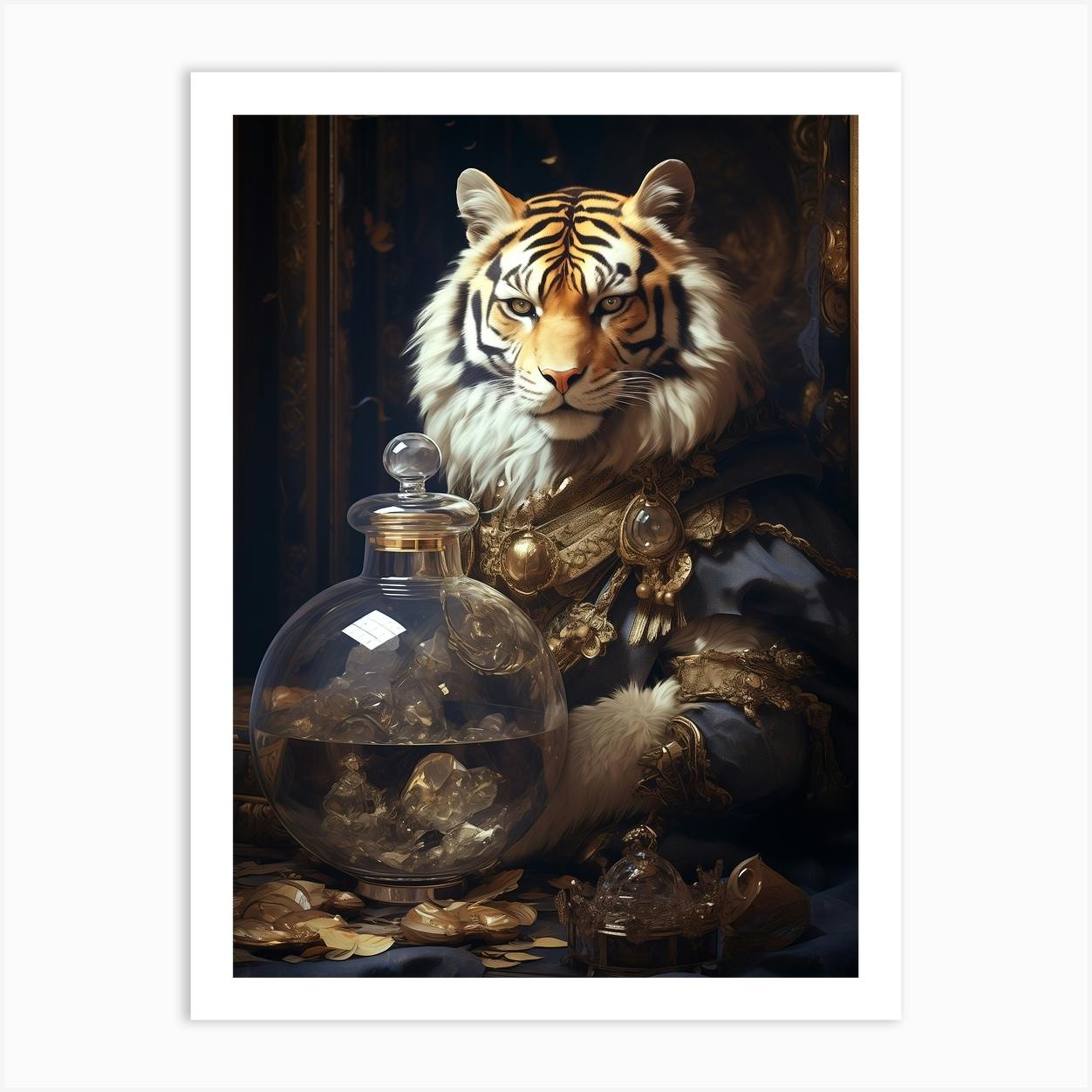 Tiger 5 Art Print by maebyfazar Fy