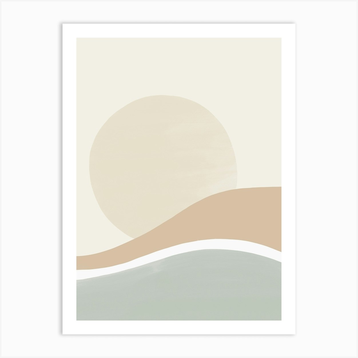 Sunset Sage Green Art Print By Bohomadic Studio - Fy